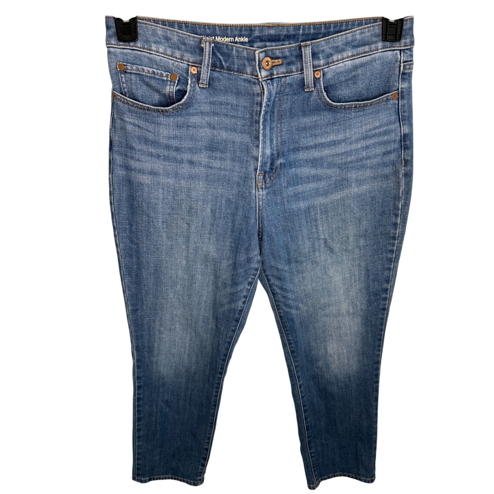 Talbots Flawless High Waist Modern Ankle Jeans Women's‎ 10 Blue Stretch Denim